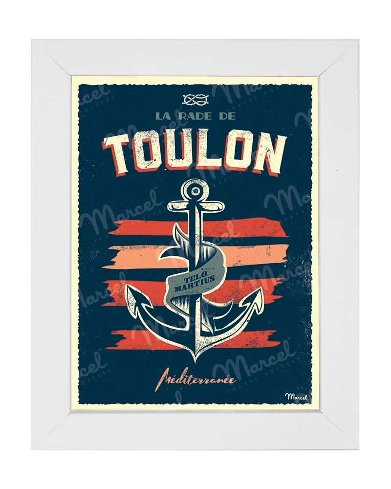 Carte Postale TOULON ''Ancre Marine''
