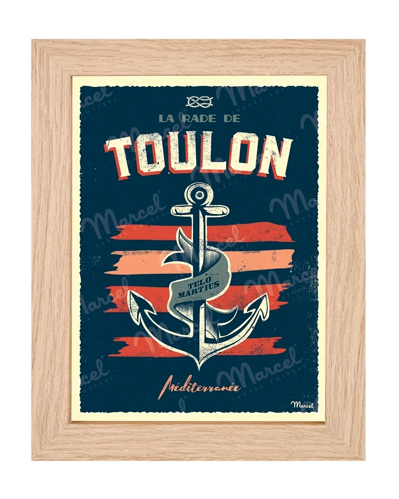 Carte Postale TOULON ''Ancre Marine''
