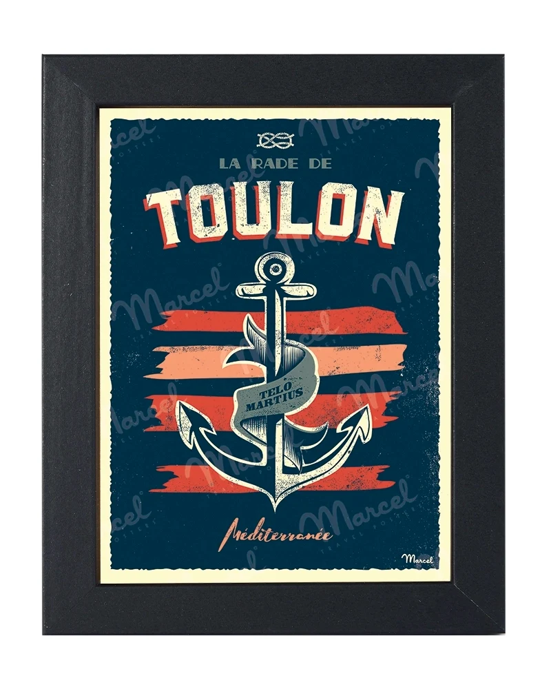 Carte Postale TOULON ''Ancre Marine''