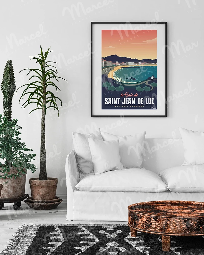 Affiche SAINT-JEAN-DE-LUZ "Sainte Barbe"