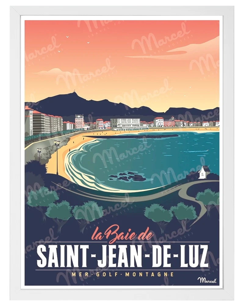 Affiche SAINT-JEAN-DE-LUZ "Sainte Barbe"