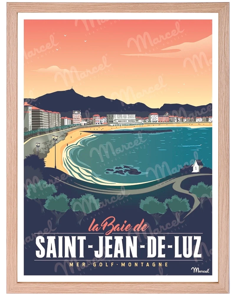 Affiche SAINT-JEAN-DE-LUZ "Sainte Barbe"
