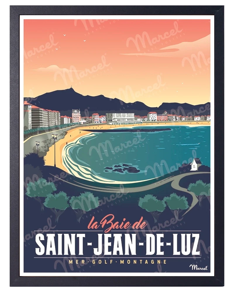 Affiche SAINT-JEAN-DE-LUZ "Sainte Barbe"