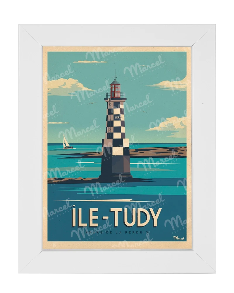 Carte Postale ÎLE-TUDY " Phare de la Perdrix "