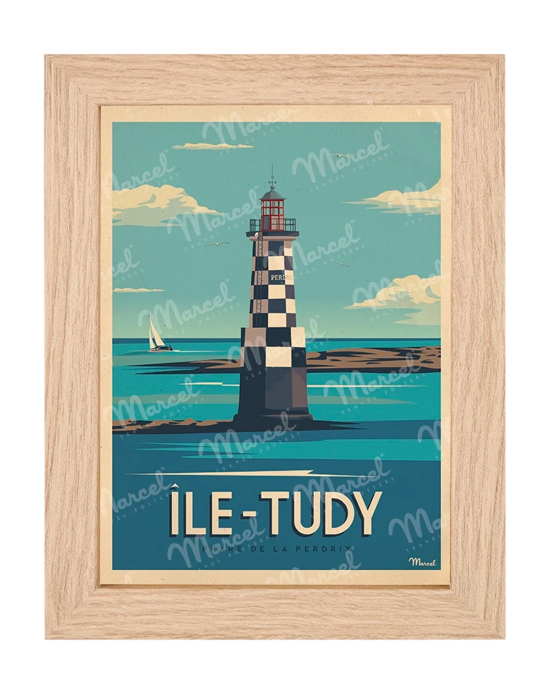 Carte Postale ÎLE-TUDY " Phare de la Perdrix "