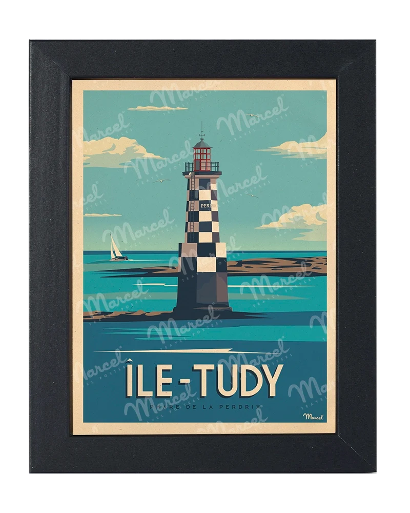 Carte Postale ÎLE-TUDY " Phare de la Perdrix "