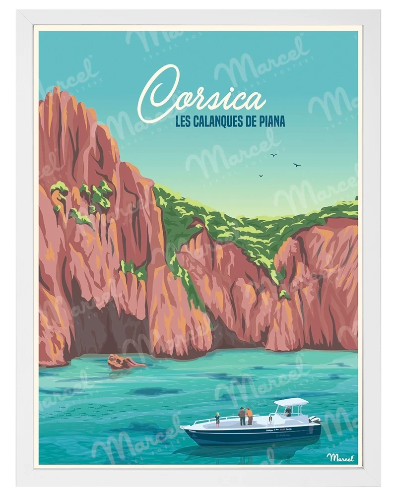 Affiche CORSICA "Calanques de Piana"