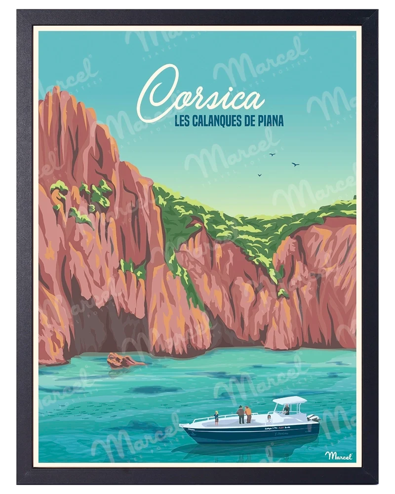 Affiche CORSICA "Calanques de Piana"