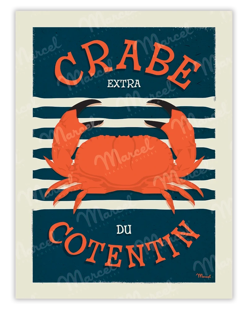 Affiche "Crabe du COTENTIN"