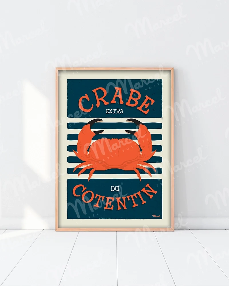 Affiche "Crabe du COTENTIN"