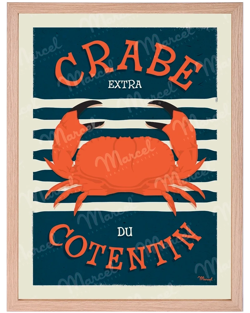 Affiche "Crabe du COTENTIN"
