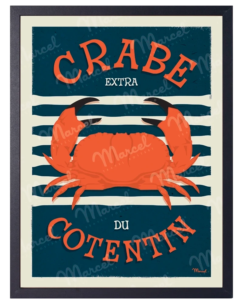 Affiche "Crabe du COTENTIN"