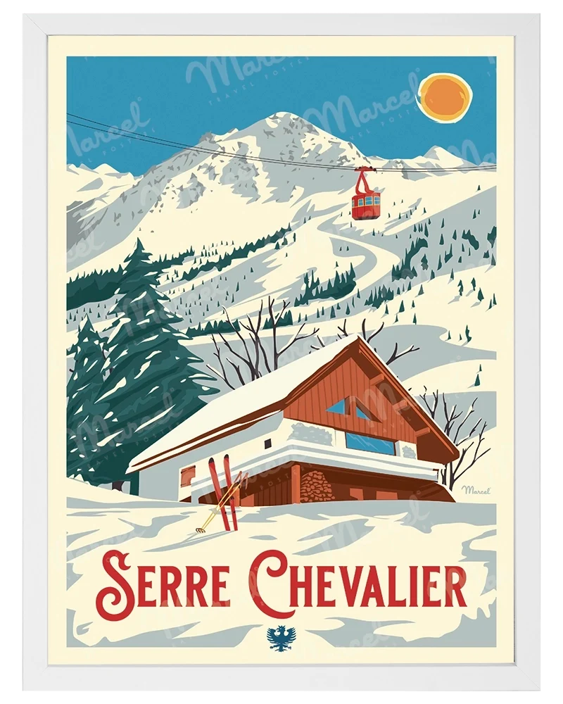 Affiche SERRE CHEVALIER "Le Chalet"