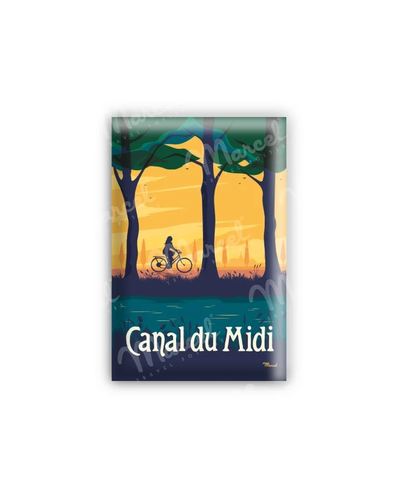 Magnet CANAL DU MIDI "Le Velo"