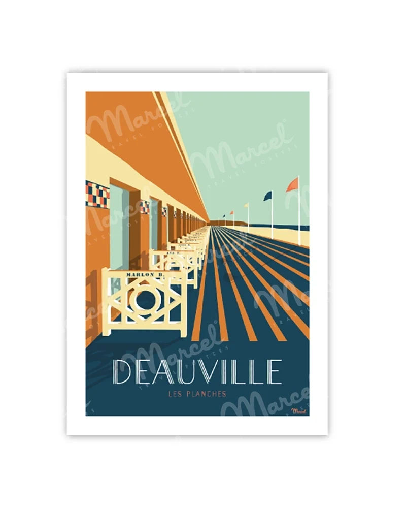 Carte Postale DEAUVILLE "Les Planches"