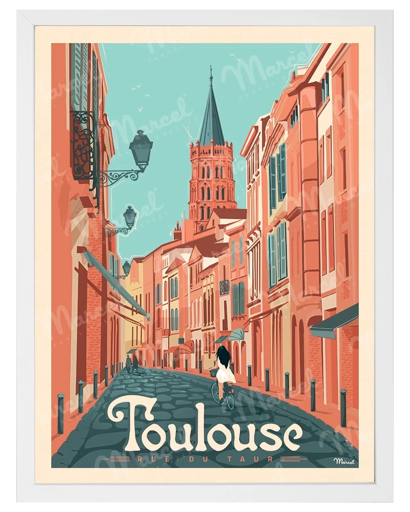 Affiche TOULOUSE "Rue du Taur"