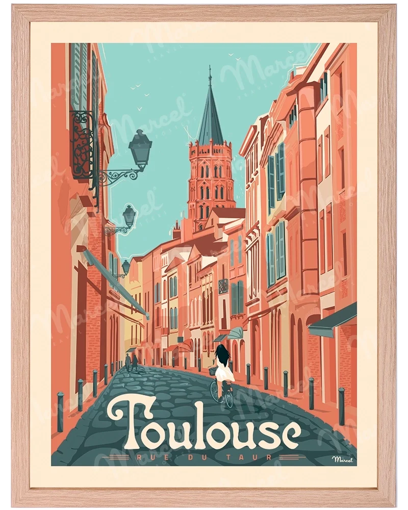 Affiche TOULOUSE "Rue du Taur"