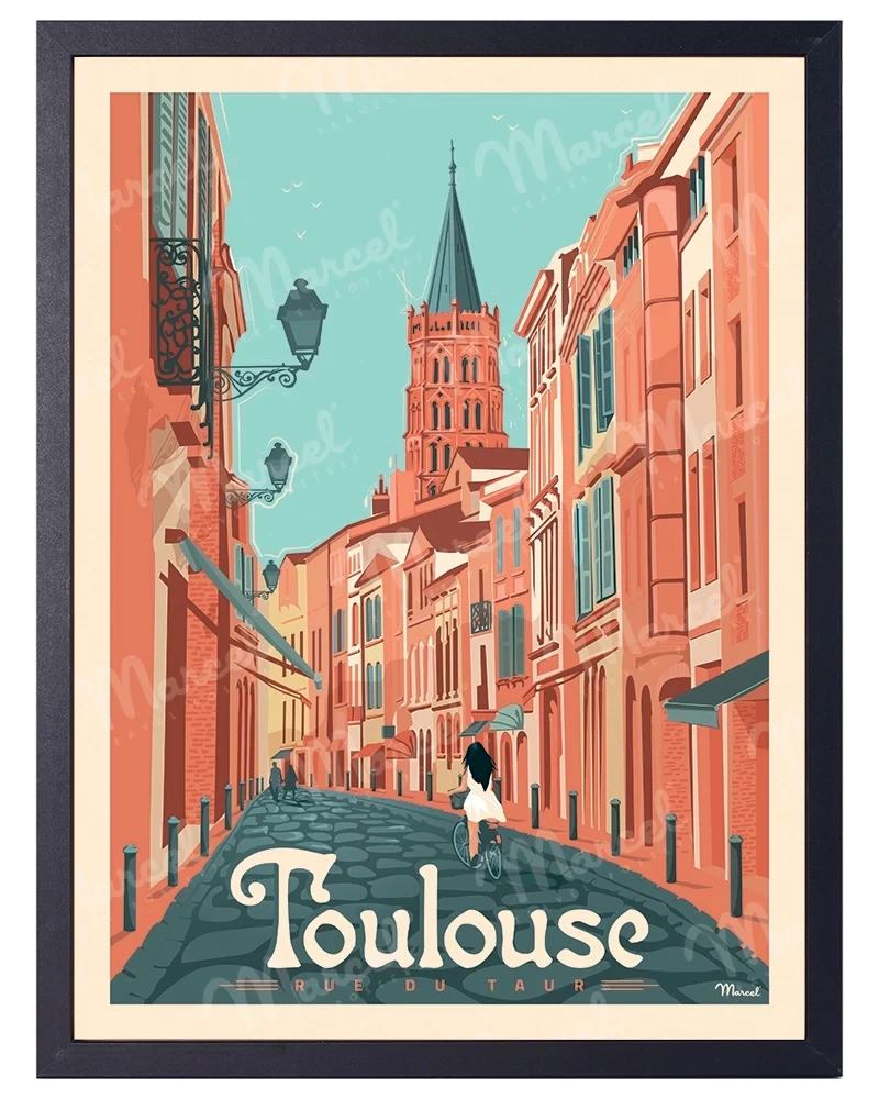 Affiche TOULOUSE "Rue du Taur"