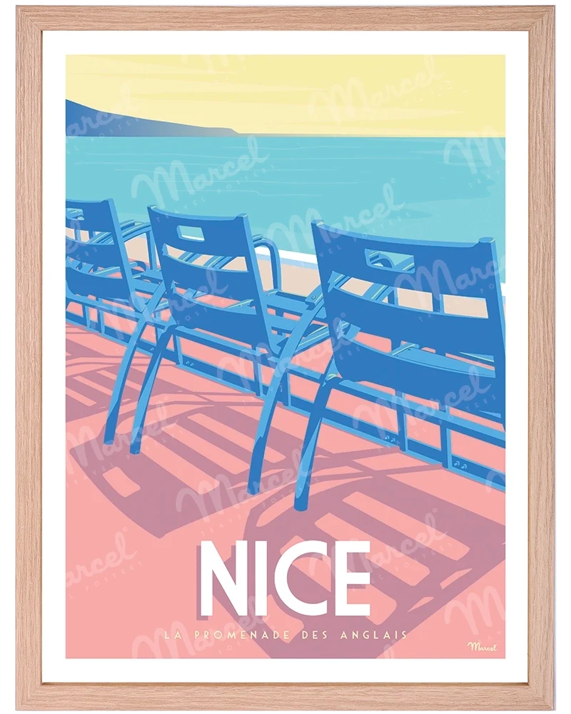 Affiche NICE "La Promenade des Anglais"