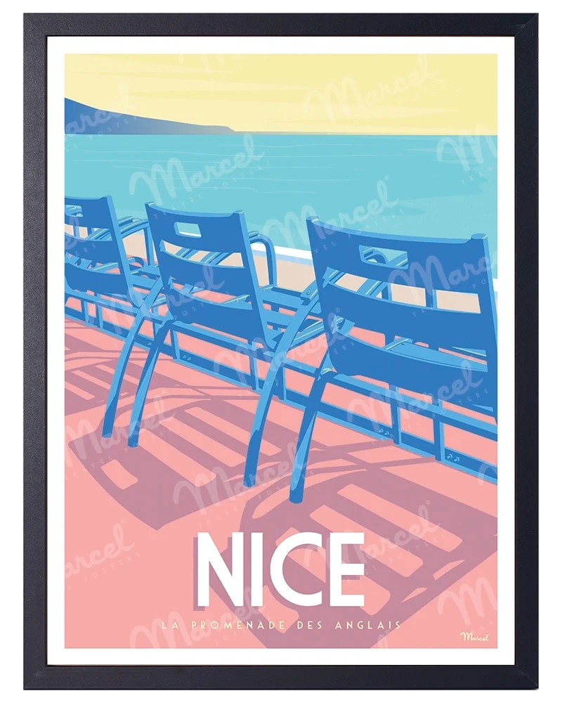 Affiche NICE "La Promenade des Anglais"