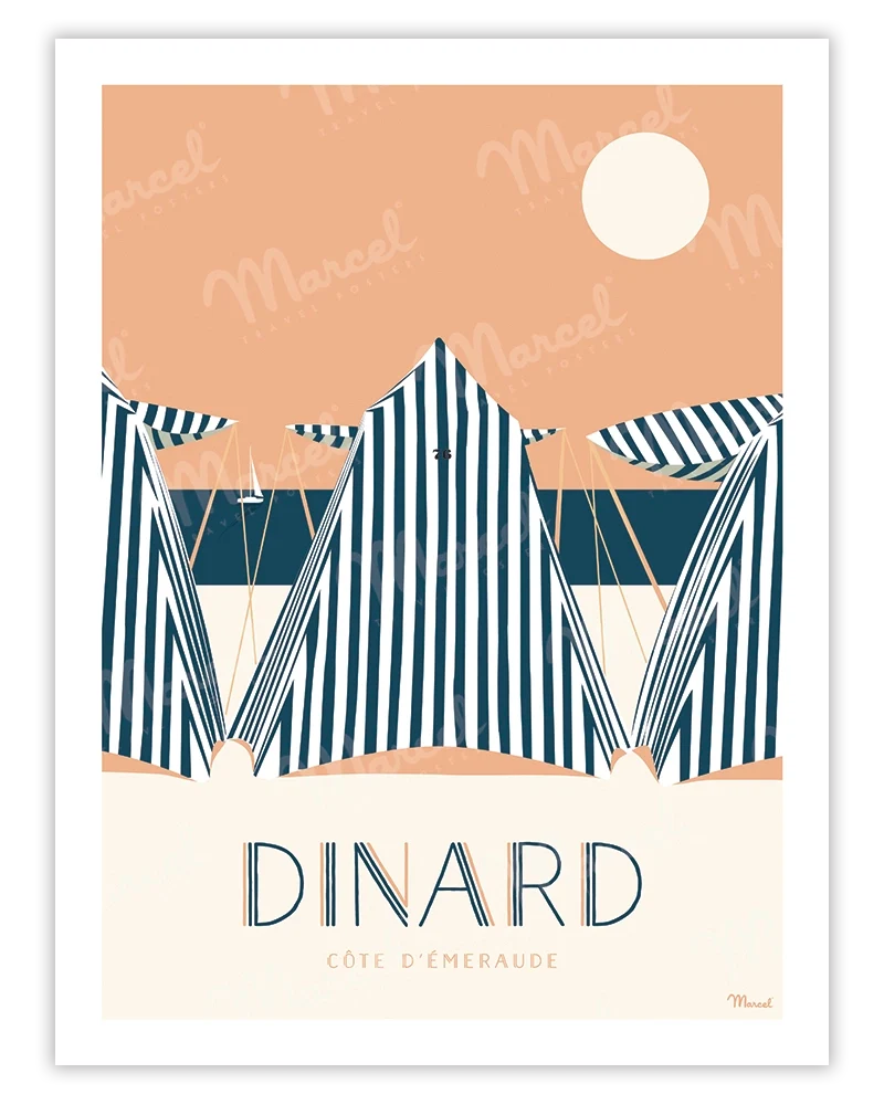 Affiche DINARD "Côte d'Émeraude"