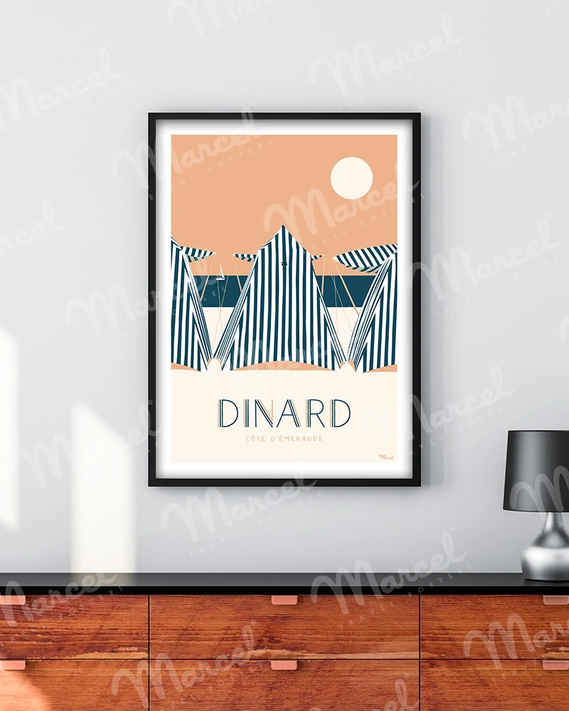 Affiche DINARD "Côte d'Émeraude"