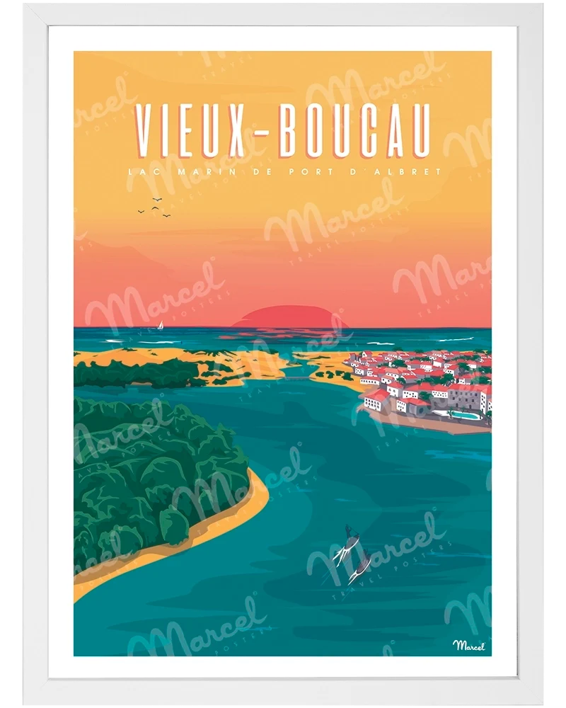 Affiche VIEUX-BOUCAU "Port d'Albret"
