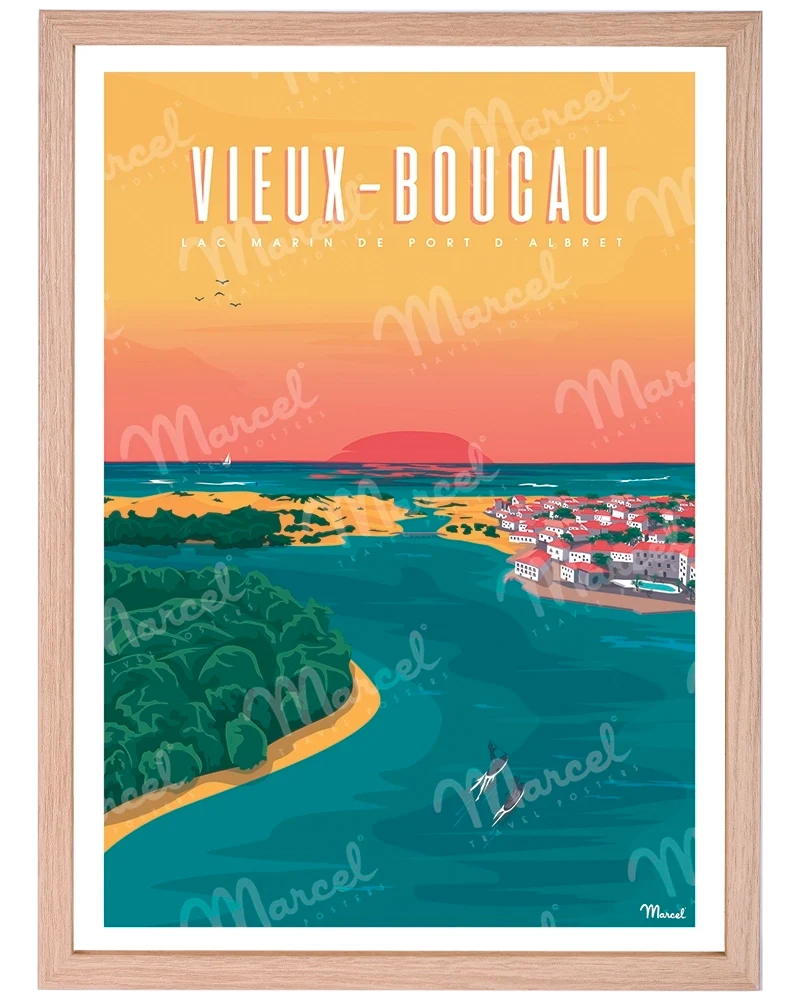 Affiche VIEUX-BOUCAU "Port d'Albret"