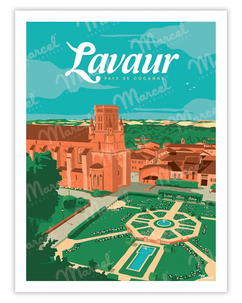 Affiche LAVAUR "Pays de Cocagne"