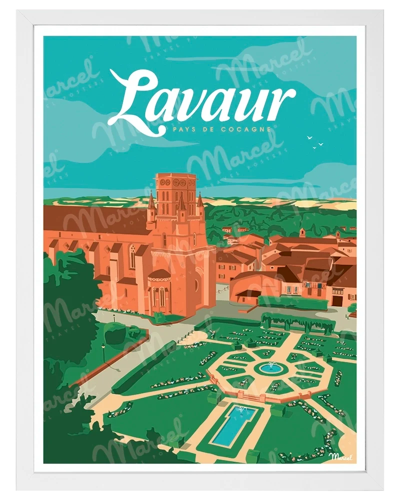 Affiche LAVAUR "Pays de Cocagne"