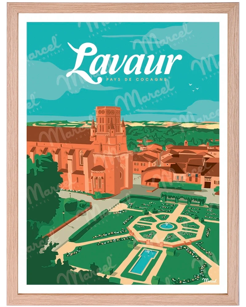 Affiche LAVAUR "Pays de Cocagne"