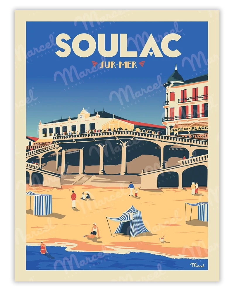 Affiche SOULAC "Le Ponton"