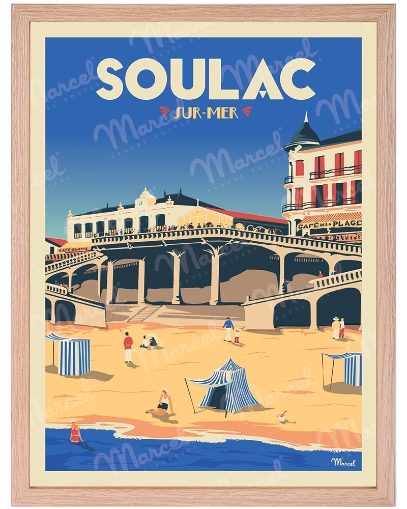 Affiche SOULAC "Le Ponton"
