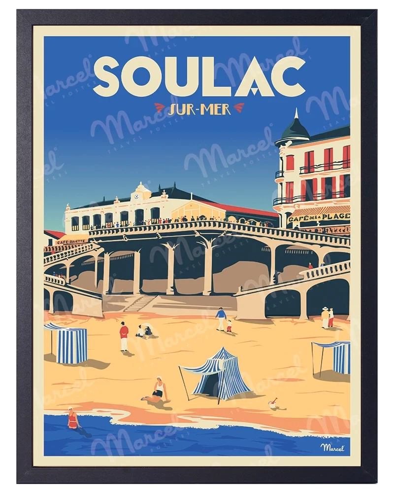 Affiche SOULAC "Le Ponton"