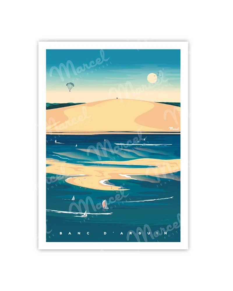 Carte Postale BASSIN D'ARCACHON "Banc d'Arguin"