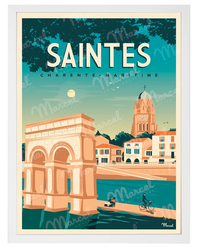 Affiche SAINTES "Charente-Maritime"