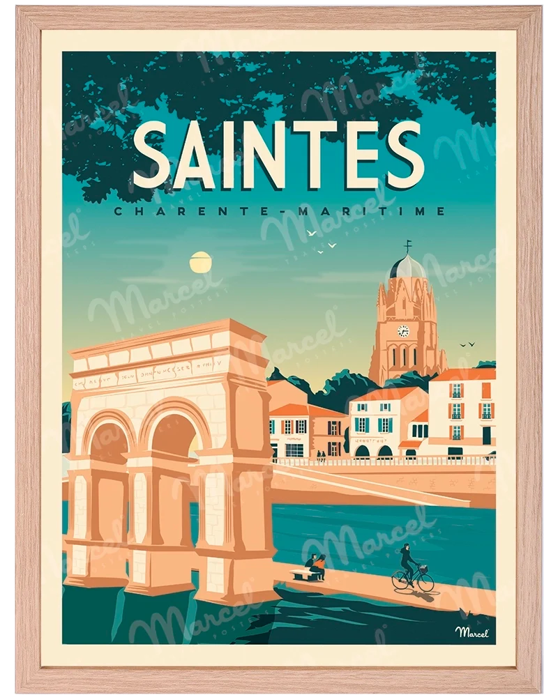Affiche SAINTES "Charente-Maritime"