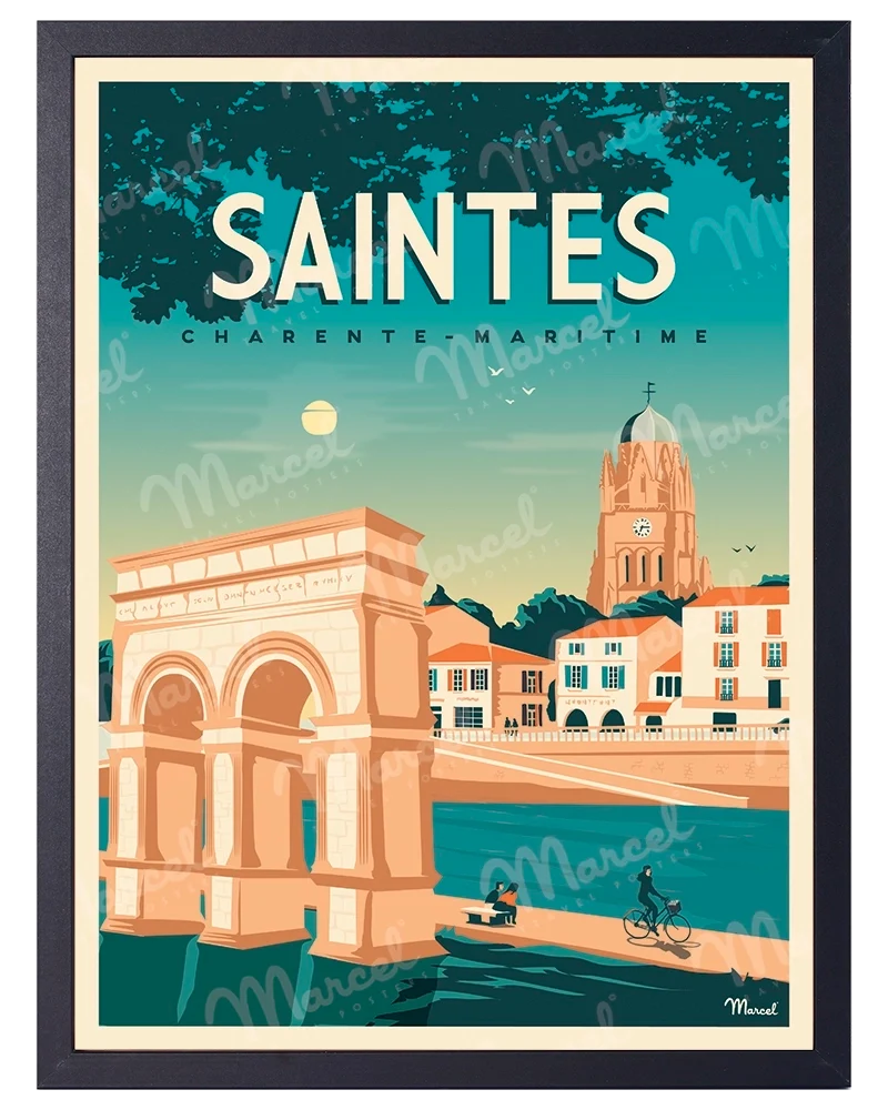 Affiche SAINTES "Charente-Maritime"