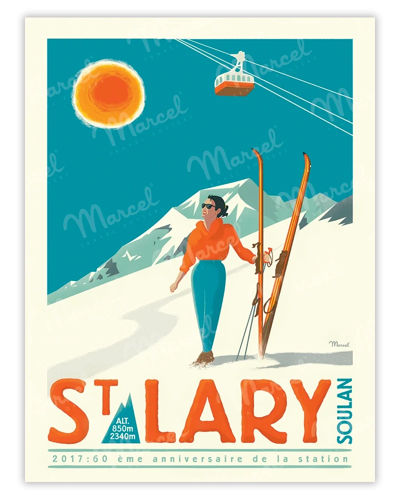 Affiche SAINT-LARY "60ème anniversaire"