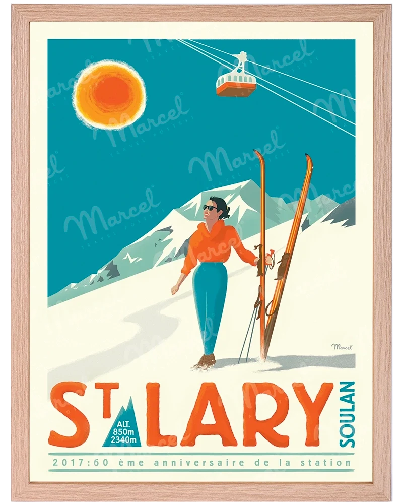 Affiche SAINT-LARY "60ème anniversaire"