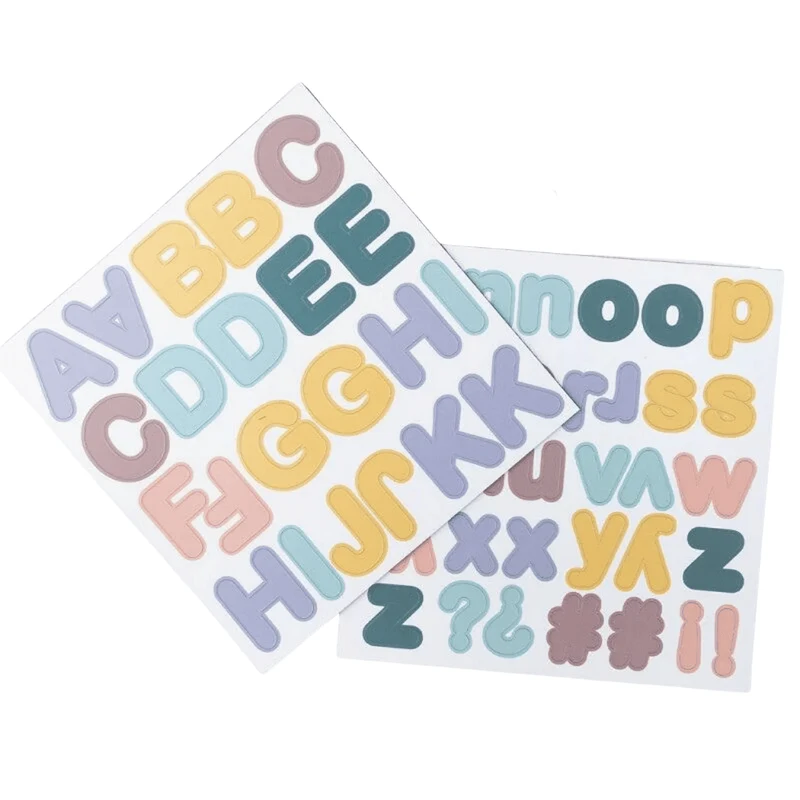 ferflex aimants lettres - pastel - 125 pcs