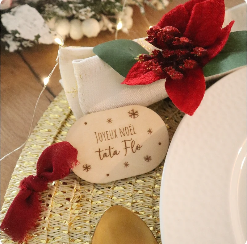 Bientôt de retour - Marques places / Étiquettes cadeaux - Édition de Noël
