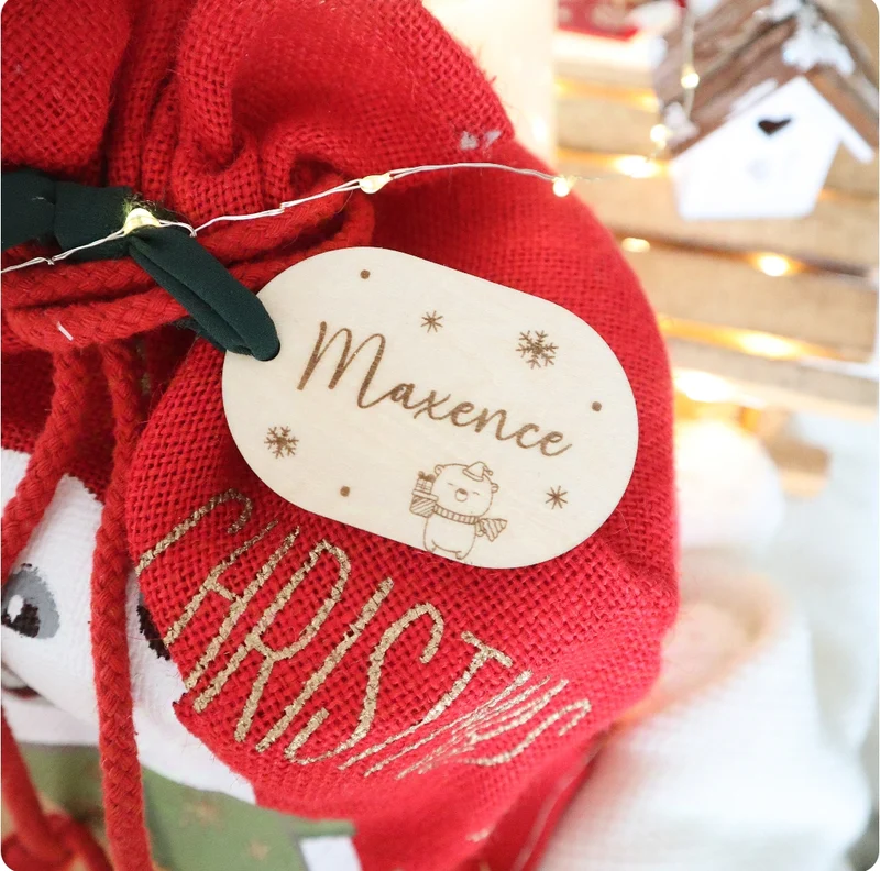 Bientôt de retour - Marques places / Étiquettes cadeaux - Édition de Noël
