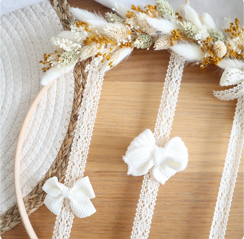 Porte-Barrettes - Fleurs séchées - Envoi sous 6 semaines