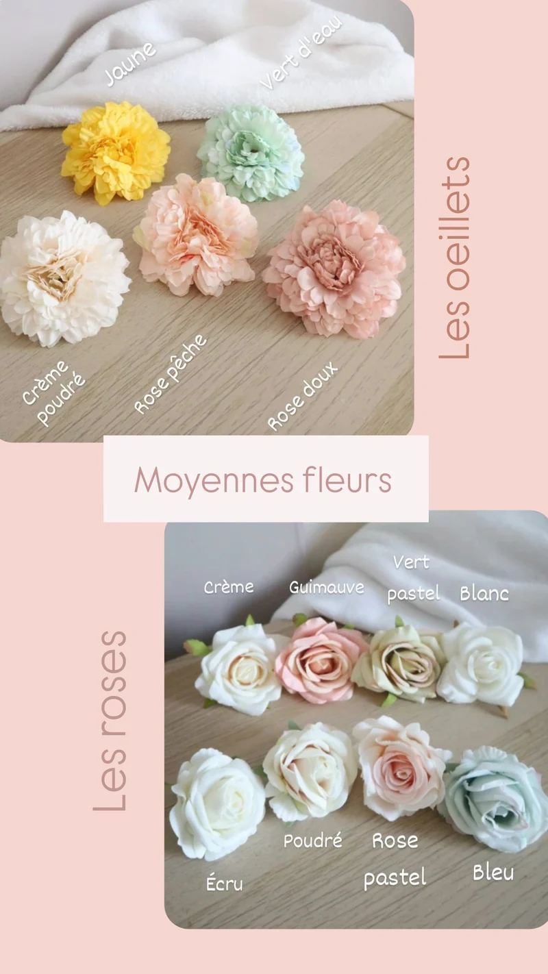 Décoration prénom, animal crochet & fleurs artificielles - Envoi sous 6/8 semaines