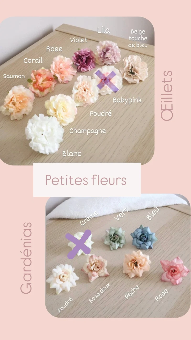 Décoration prénom, animal crochet & fleurs artificielles - Envoi sous 6/8 semaines