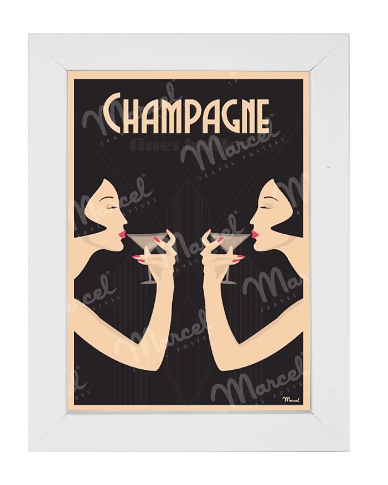 Carte Postale Champagne "Fines Bulles"