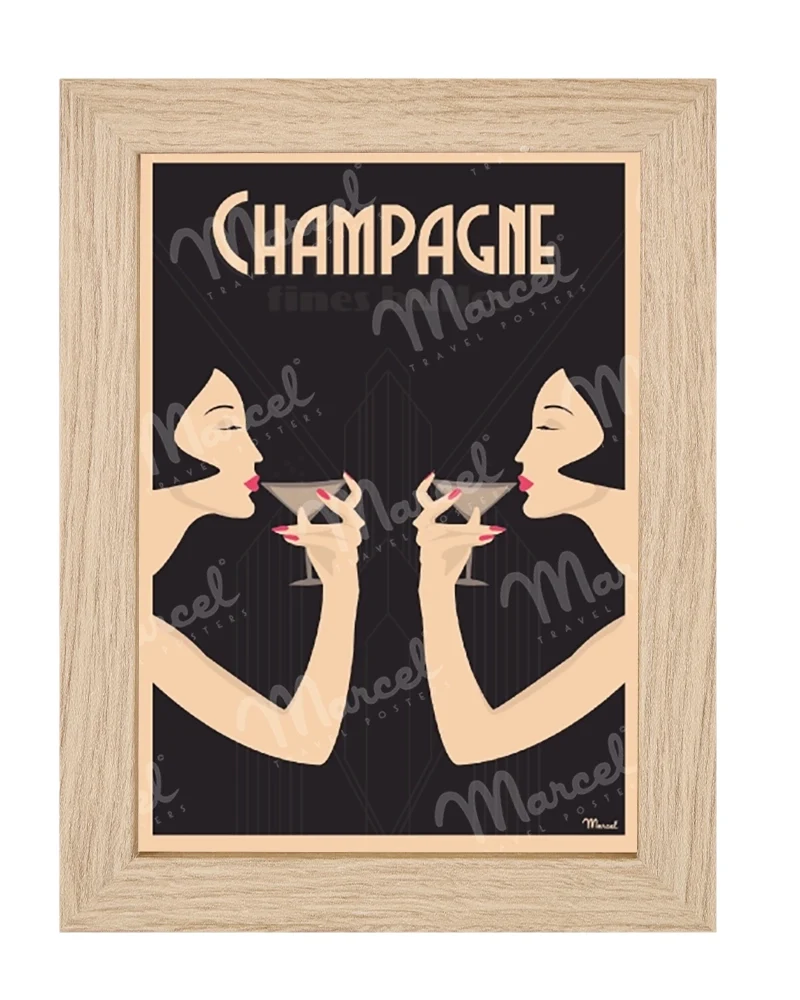 Carte Postale Champagne "Fines Bulles"