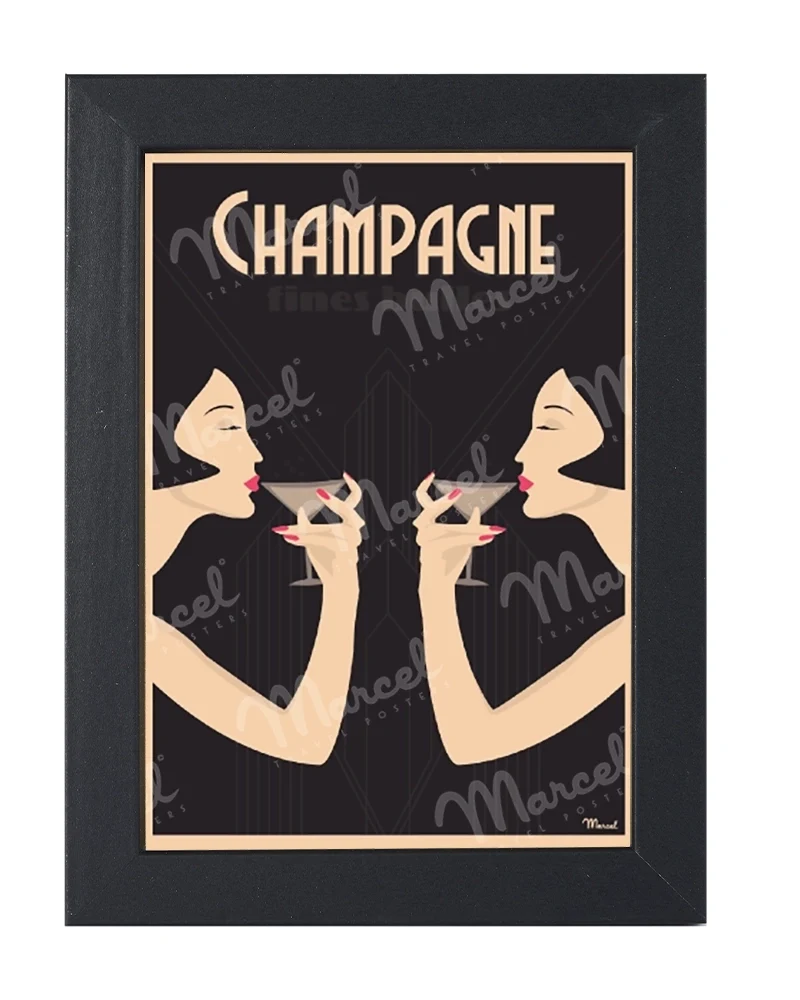 Carte Postale Champagne "Fines Bulles"