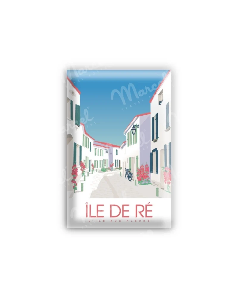 Magnet ÎLE DE RÉ "L'île aux fleurs"